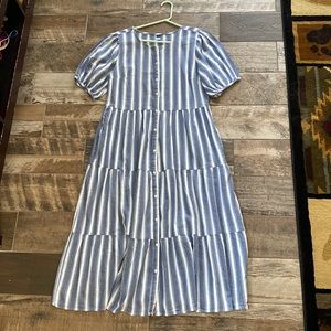 NWT Striped prairie dress